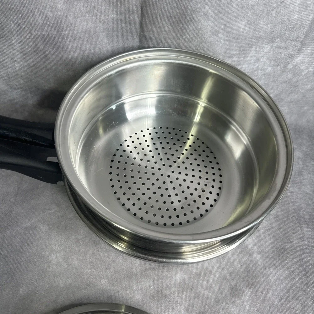 Colonial Wear Double steamer boiler  Pot Pan‎ Vintage With Lid
